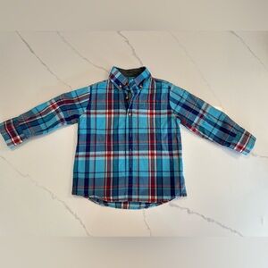 Boys Plaid Cotton Button Down Crewcuts shirt